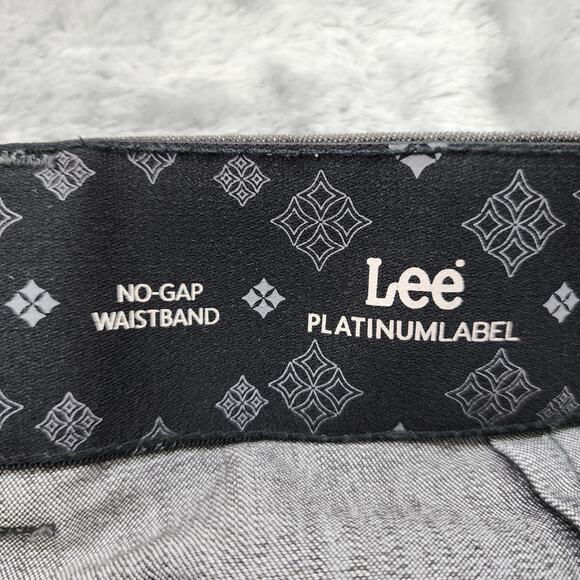 Lee Pants Womens 14 SHORT Gray Mid Rise Madelyn No Gap Platinum Label Trouser - Picture 6 of 13